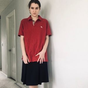Burberry Brit Red Polo Shirt Size Men’s L